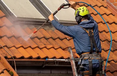 Démoussage et hydrofuge de toiture à Sorgeat
